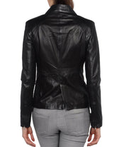 Women Genuine Leather Blazer Coat WB 11